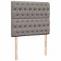 Preview: Boxspringbett mit Matratze Taupe 120x190 cm Stoff