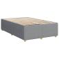 Preview: Boxspringbett mit Matratze Hellgrau 120x190 cm Stoff