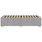 Preview: Bettgestell ohne Matratze Hellgrau 90x190 cm Stoff