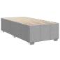 Preview: Bettgestell ohne Matratze Hellgrau 100x200 cm Stoff