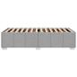 Preview: Bettgestell ohne Matratze Hellgrau 100x200 cm Stoff