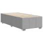 Preview: Bettgestell ohne Matratze Hellgrau 100x200 cm Stoff