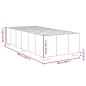 Preview: Bettgestell ohne Matratze Hellgrau 100x200 cm Stoff