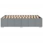 Preview: Bettgestell Hellgrau 120x190 cm Stoff