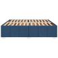 Preview: Bettgestell ohne Matratze Blau 200x200 cm Stoff