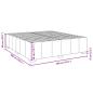 Preview: Bettgestell ohne Matratze Blau 200x200 cm Stoff