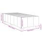 Preview: Boxspringbett mit Matratze Blau 90x190 cm Stoff