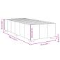 Preview: Boxspringbett mit Matratze Blau 90x200 cm Stoff