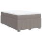 Preview: Boxspringbett mit Matratze Taupe 120x190 cm Stoff