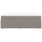 Preview: Boxspringbett mit Matratze Taupe 140x200 cm Stoff