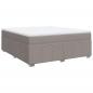 Preview: Boxspringbett mit Matratze Taupe 180x200 cm Stoff