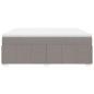 Preview: Boxspringbett mit Matratze Taupe 180x200 cm Stoff