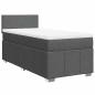 Preview: Boxspringbett mit Matratze Dunkelgrau 80x200 cm Stoff