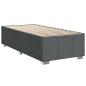 Preview: Boxspringbett mit Matratze Dunkelgrau 80x200 cm Stoff