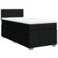 Preview: Boxspringbett mit Matratze Schwarz 90x190 cm Stoff