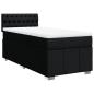 Preview: Boxspringbett mit Matratze Schwarz 90x190 cm Stoff