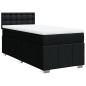 Preview: Boxspringbett mit Matratze Schwarz 90x190 cm Stoff