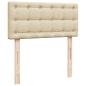 Preview: Boxspringbett mit Matratze Creme 100x200 cm Stoff