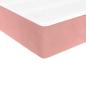 Preview: Taschenfederkernmatratze für Kinder Rosa 80x160 cm Samt