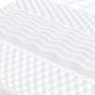 Preview: Schaumstoffmatratze Weiß 100x210 cm 7-Zonen Härtegrad 20 ILD
