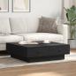Preview: Couchtisch Schwarz 90x90x28 cm Holzwerkstoff