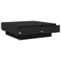 Preview: Couchtisch Schwarz 90x90x28 cm Holzwerkstoff