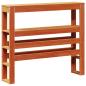 Preview: Massivholzbett ohne Matratze Wachsbraun 100x200 Kiefernholz