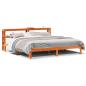Preview: Massivholzbett ohne Matratze Wachsbraun 180x200 Kiefernholz