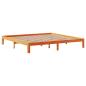 Preview: Massivholzbett ohne Matratze Wachsbraun 180x200 Kiefernholz