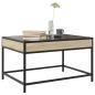 Preview: Couchtisch mit Infinity-LED Sonoma-Eiche 70x50x41 cm