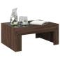 Preview: Couchtisch mit Infinity-LED Braun Eichen-Optik 70x50x30 cm