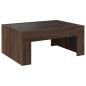 Preview: Couchtisch mit Infinity-LED Braun Eichen-Optik 70x50x30 cm