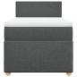 Preview: Boxspringbett mit Matratze Dunkelgrau Stoff