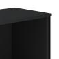 Preview: Bücherregal Schwarz 50x31x137,5 cm Holzwerkstoff