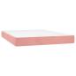 Preview: Taschenfederkernmatratze Rosa 140x210x20 cm Samt
