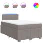 Preview: Boxspringbett mit Matratze Taupe 120x190 cm Stoff