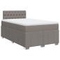 Preview: Boxspringbett mit Matratze Taupe 120x190 cm Stoff