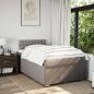 Preview: Boxspringbett mit Matratze Taupe 120x190 cm Stoff