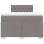 Preview: Boxspringbett mit Matratze Taupe 120x190 cm Stoff