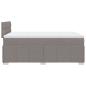 Preview: Boxspringbett mit Matratze Taupe 120x190 cm Stoff