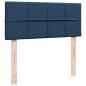 Preview: Boxspringbett mit Matratze Blau 120x190 cm Stoff