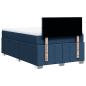 Preview: Boxspringbett mit Matratze Blau 120x190 cm Stoff