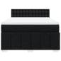 Preview: Boxspringbett mit Matratze Schwarz 140x190 cm Stoff