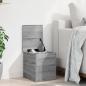 Preview: Truhe Grau Sonoma 30x35x35 cm Holzwerkstoff