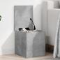 Preview: ARDEBO.de - Truhe Betongrau 30x35x35 cm Holzwerkstoff
