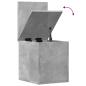 Preview: Truhe Betongrau 30x35x35 cm Holzwerkstoff