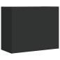 Preview: Wandregal Schwarz 75x35x60 cm Holzwerkstoff