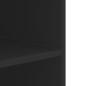 Preview: Wandregal Schwarz 75x35x60 cm Holzwerkstoff