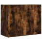 Preview: Wandregal Räuchereiche 75x35x60 cm Holzwerkstoff
