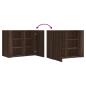 Preview: Wandregal Braun Eichen-Optik 75x35x60 cm Holzwerkstoff